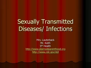 Sexually Transmitted  Diseases/ Infections