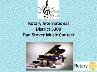 Rotary International  District 5300 Dan Stover Music Contest