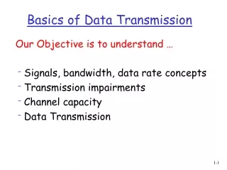 Basics of Data Transmission