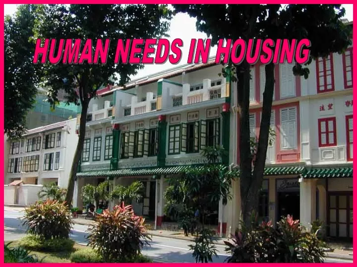 human needs in housing