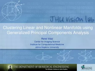 Clustering Linear and Nonlinear Manifolds using Generalized Principal Components Analysis