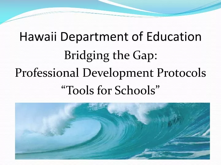hawaii department of education