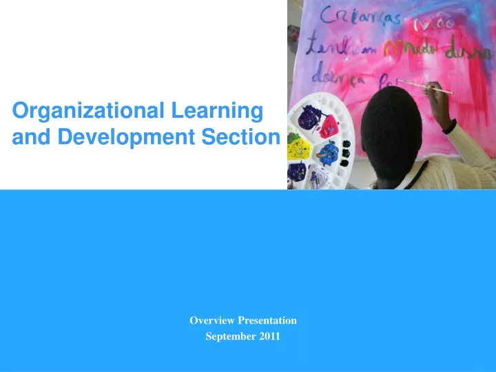 organizational learning and development section