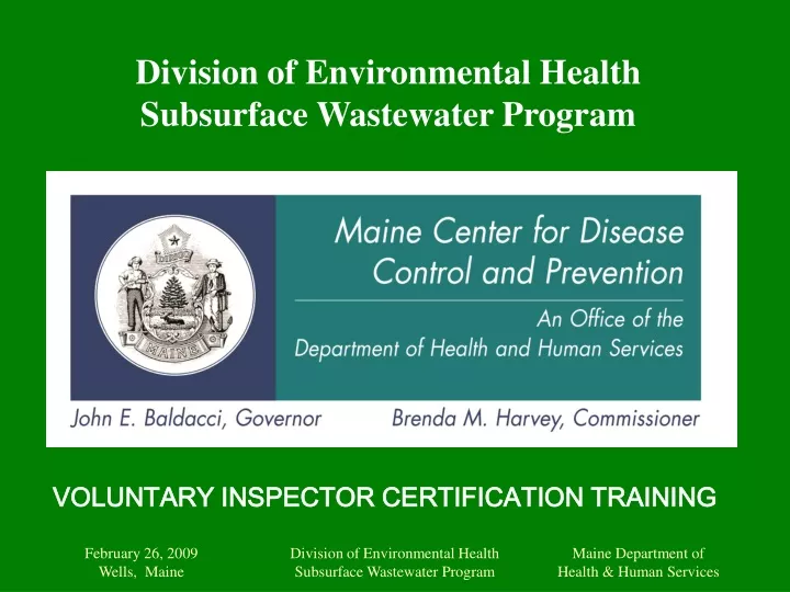 division of environmental health subsurface