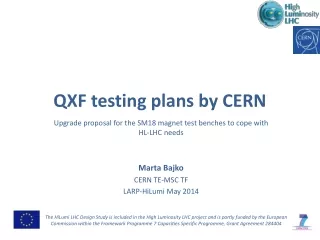 QXF testing plans by CERN
