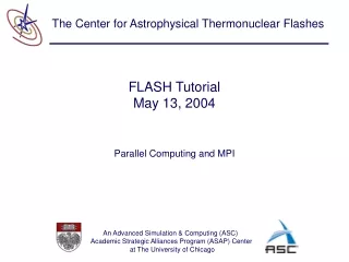FLASH Tutorial May 13, 2004