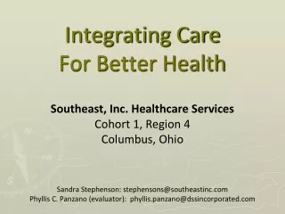 integrating care for better health