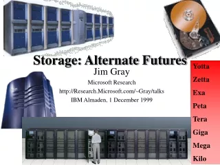 Storage: Alternate Futures