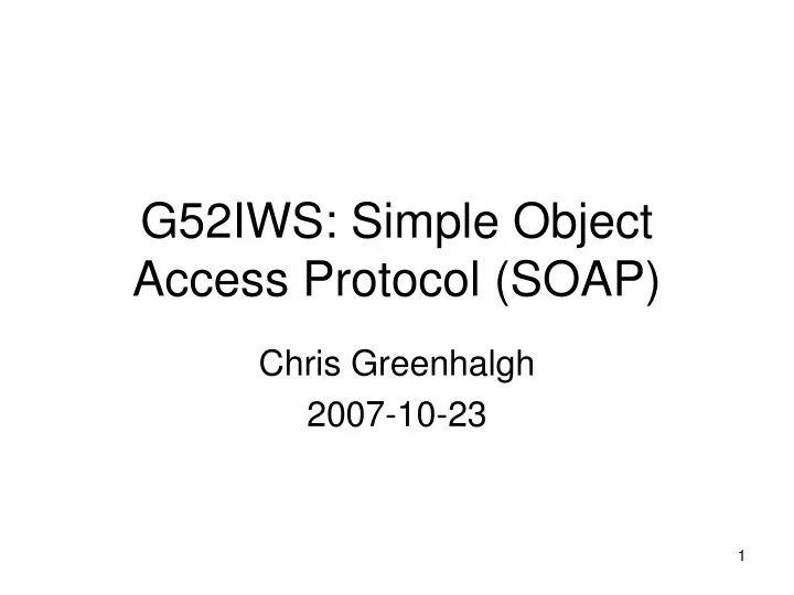 g52iws simple object access protocol soap
