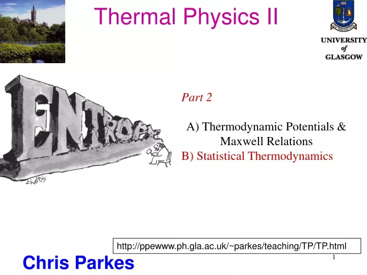 thermal physics ii