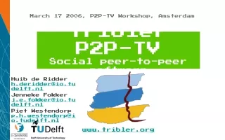 Tribler P2P-TV