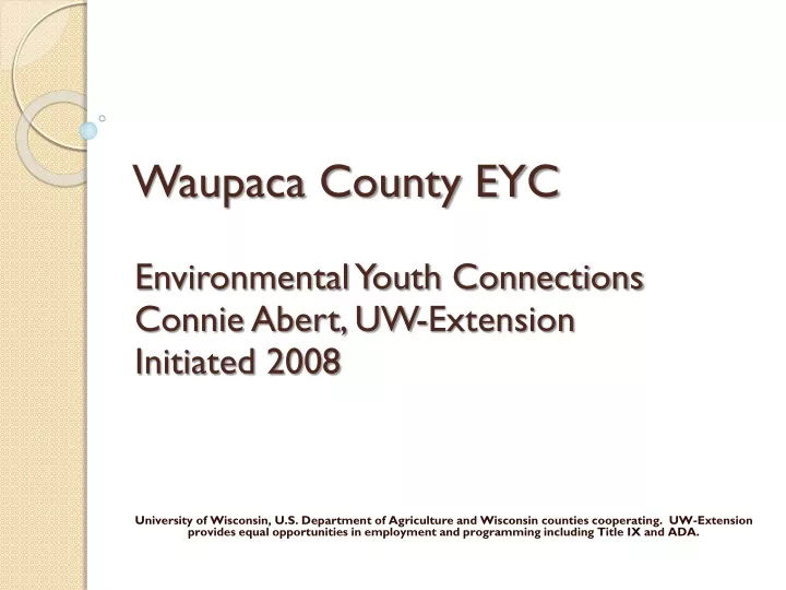 waupaca county eyc