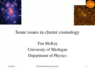 Some issues in cluster cosmology