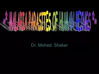 Dr. Mohed . Shaker