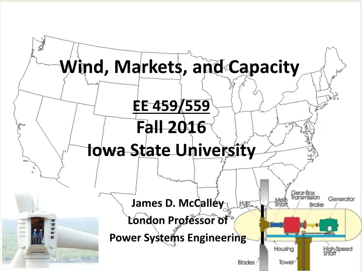 wind markets and capacity