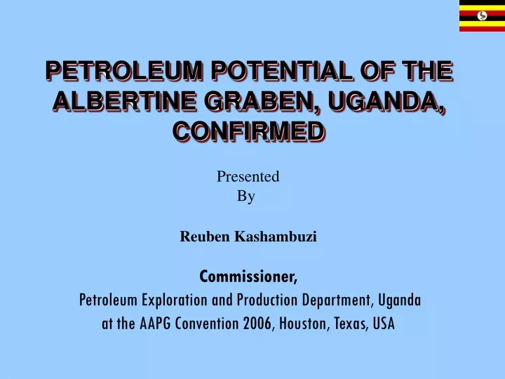petroleum potential of the albertine graben