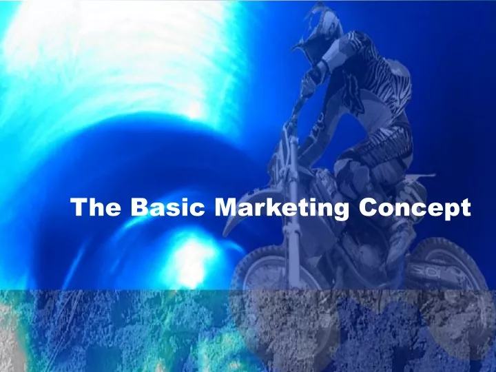 the basic marketing concept