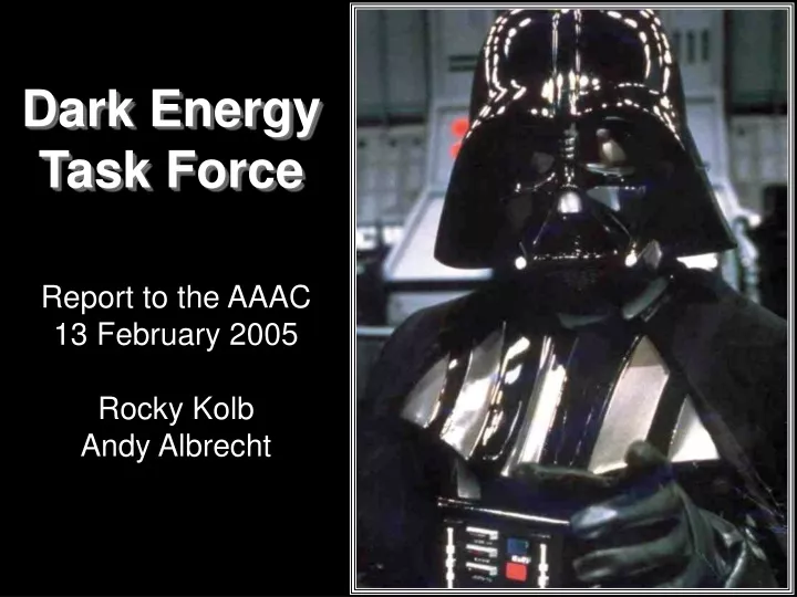 dark energy task force