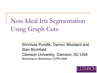 Non-Ideal Iris Segmentation Using Graph Cuts