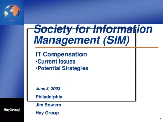 Society for Information Management (SIM)