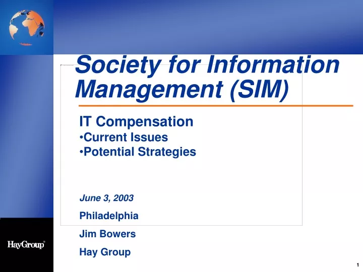 society for information management sim