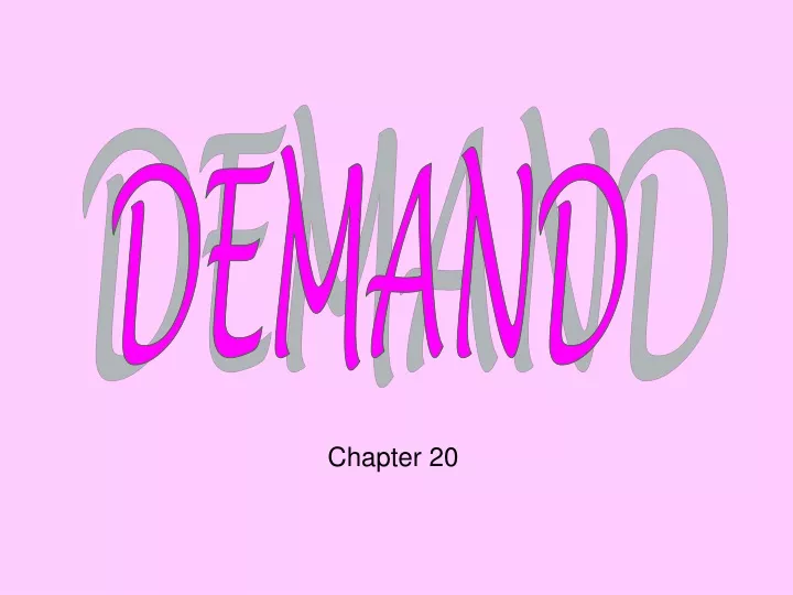 demand