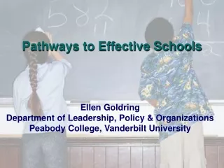 Ellen Goldring  Department of Leadership, Policy &amp; Organizations