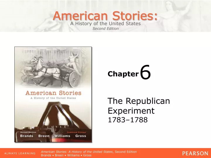 the republican experiment 1783 1788