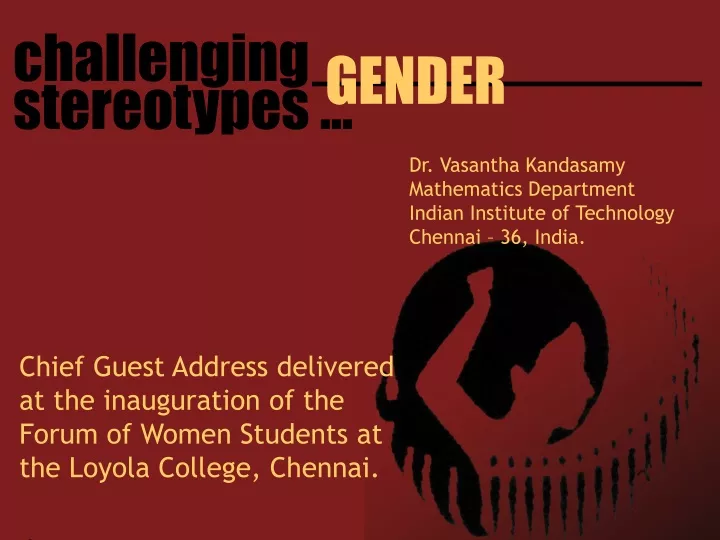 dr vasantha kandasamy mathematics department