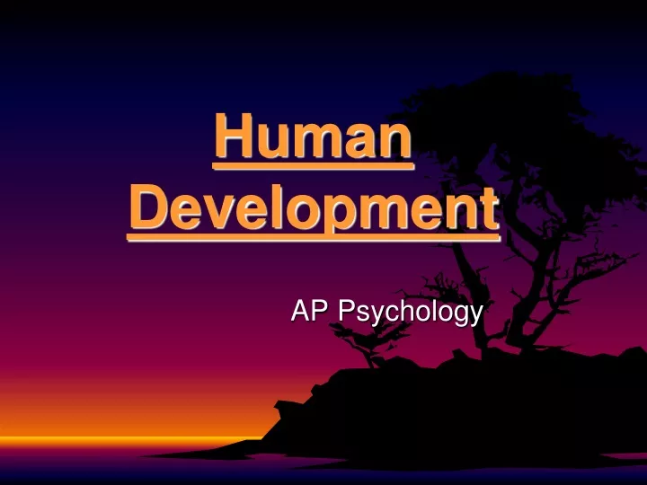 human development