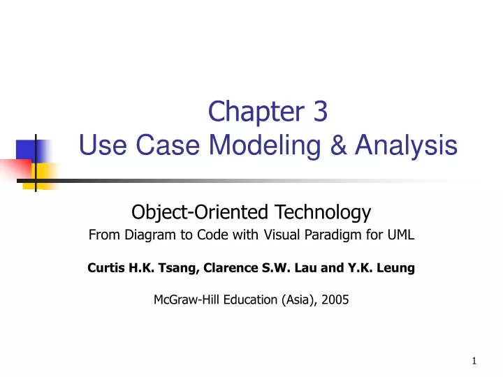 chapter 3 use case modeling analysis