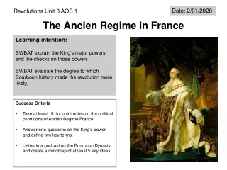 The Ancien Regime in France