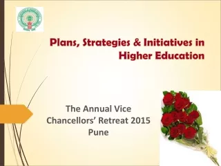 Plans, Strategies &amp; Initiatives in Higher Education