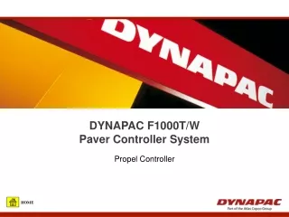 DYNAPAC F1000T/W  Paver Controller System