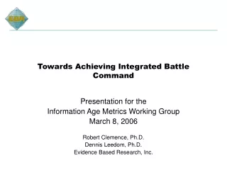 Towards Achieving Integrated Battle Command