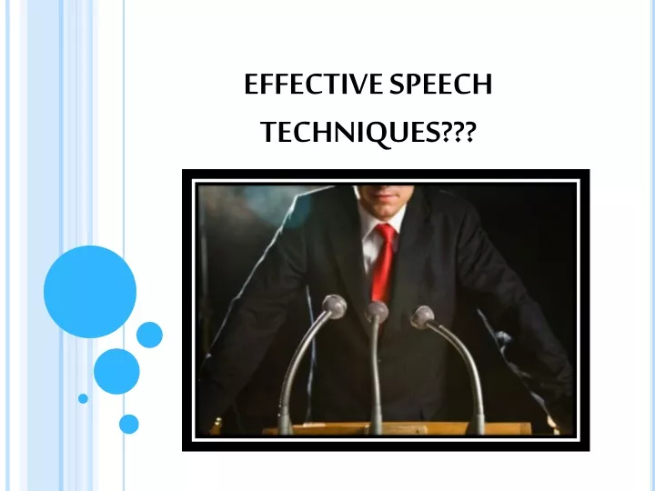 effective speech techniques