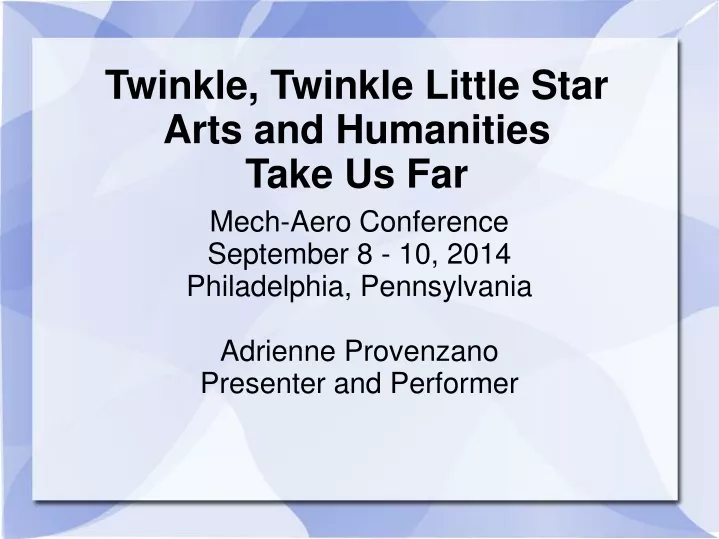 twinkle twinkle little star arts and humanities