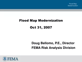 Flood Map Modernization Oct 31, 2007