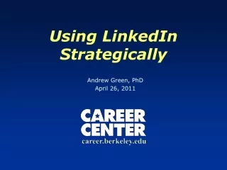Using LinkedIn Strategically