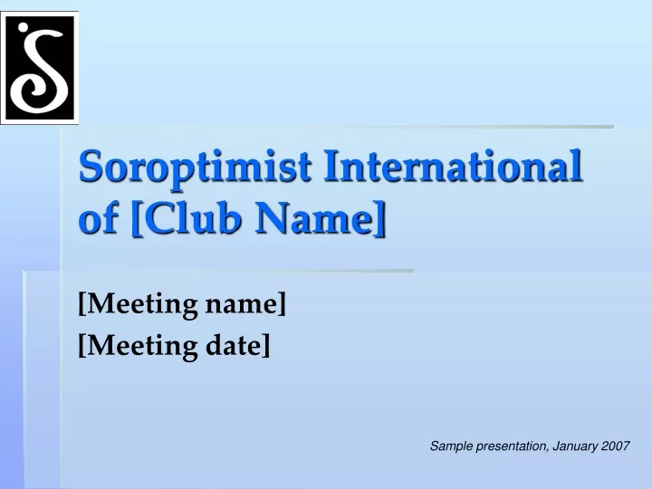 soroptimist international of club name