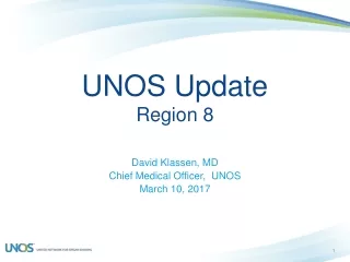UNOS Update Region 8