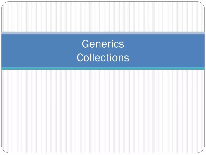 generics collections