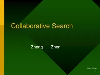 Collaborative Search