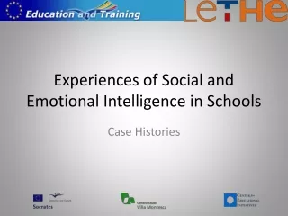 Experiences of Social and Emotional Intelligence in Schools
