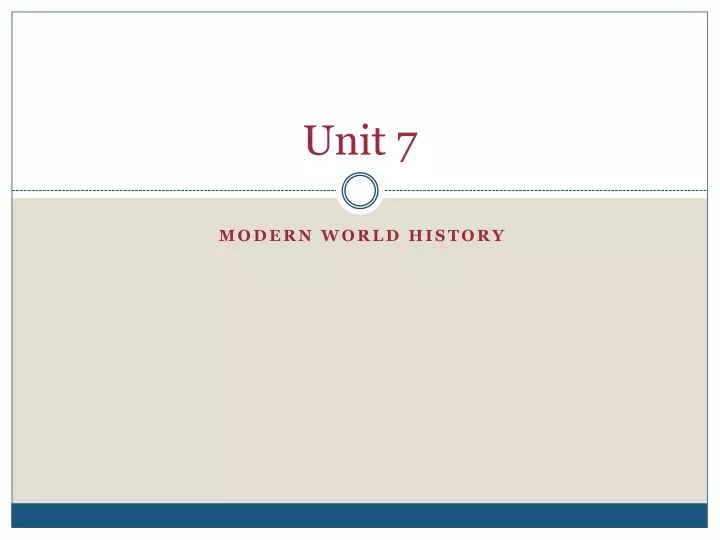 unit 7