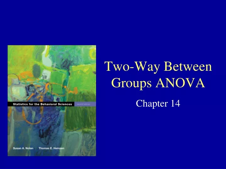 two way between groups anova