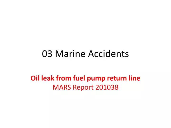 03 marine accidents