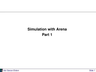 Simulation with Arena Part 1