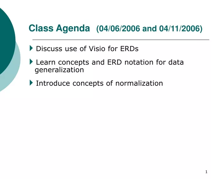 class agenda 04 06 2006 and 04 11 2006