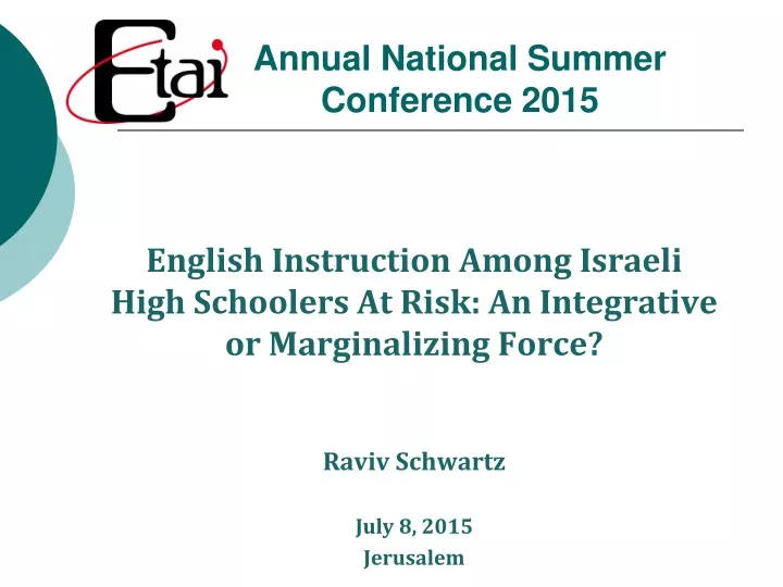 annual national summer conference 2015